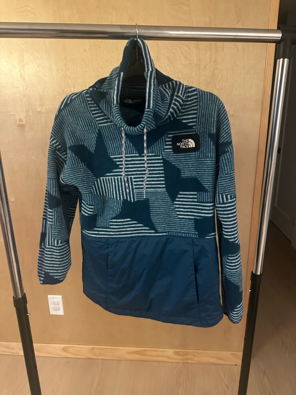 North Face fleece and quilted pullover